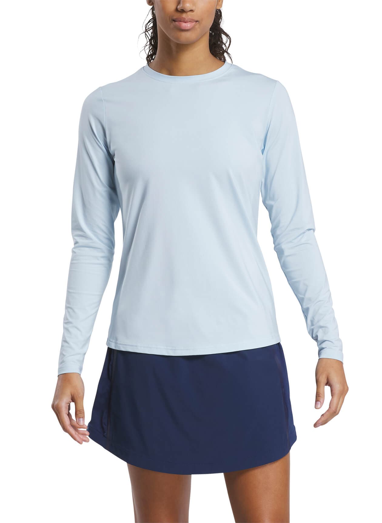 FootJoy Women's Long Sleeve Sun Protection Crewneck - Blue LG