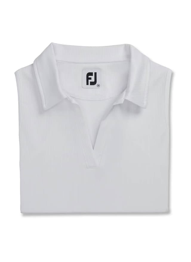 FootJoy Women's Racerback Tank Polo - White LG