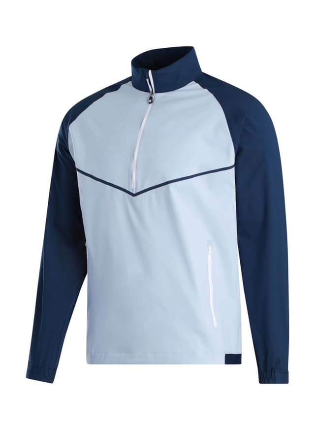 FootJoy Men's Zephyr Windshirt - Navy / Light Blue (37723) 3XL