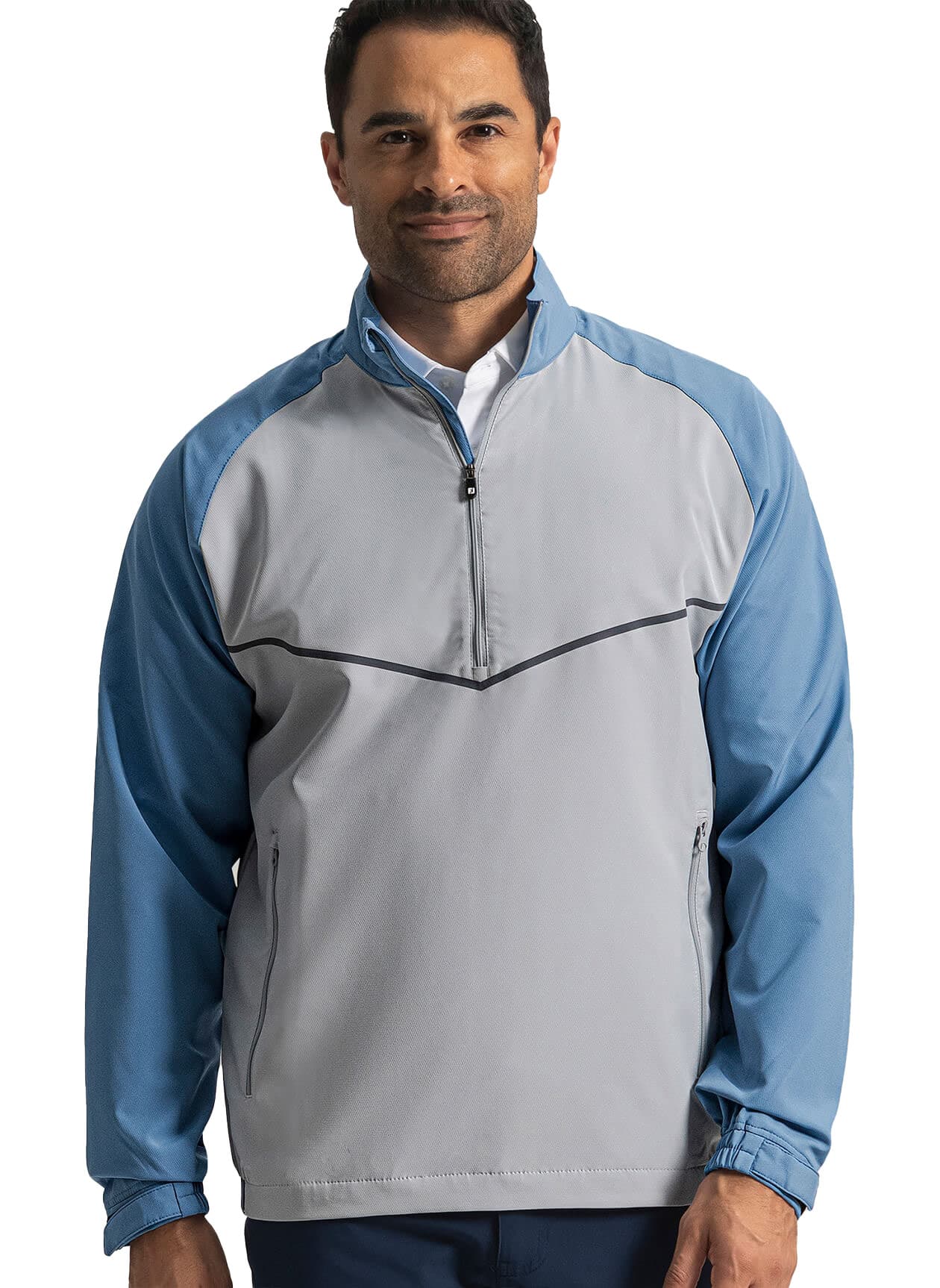 FootJoy Men's Zephyr Windshirt - Cyan 3XL