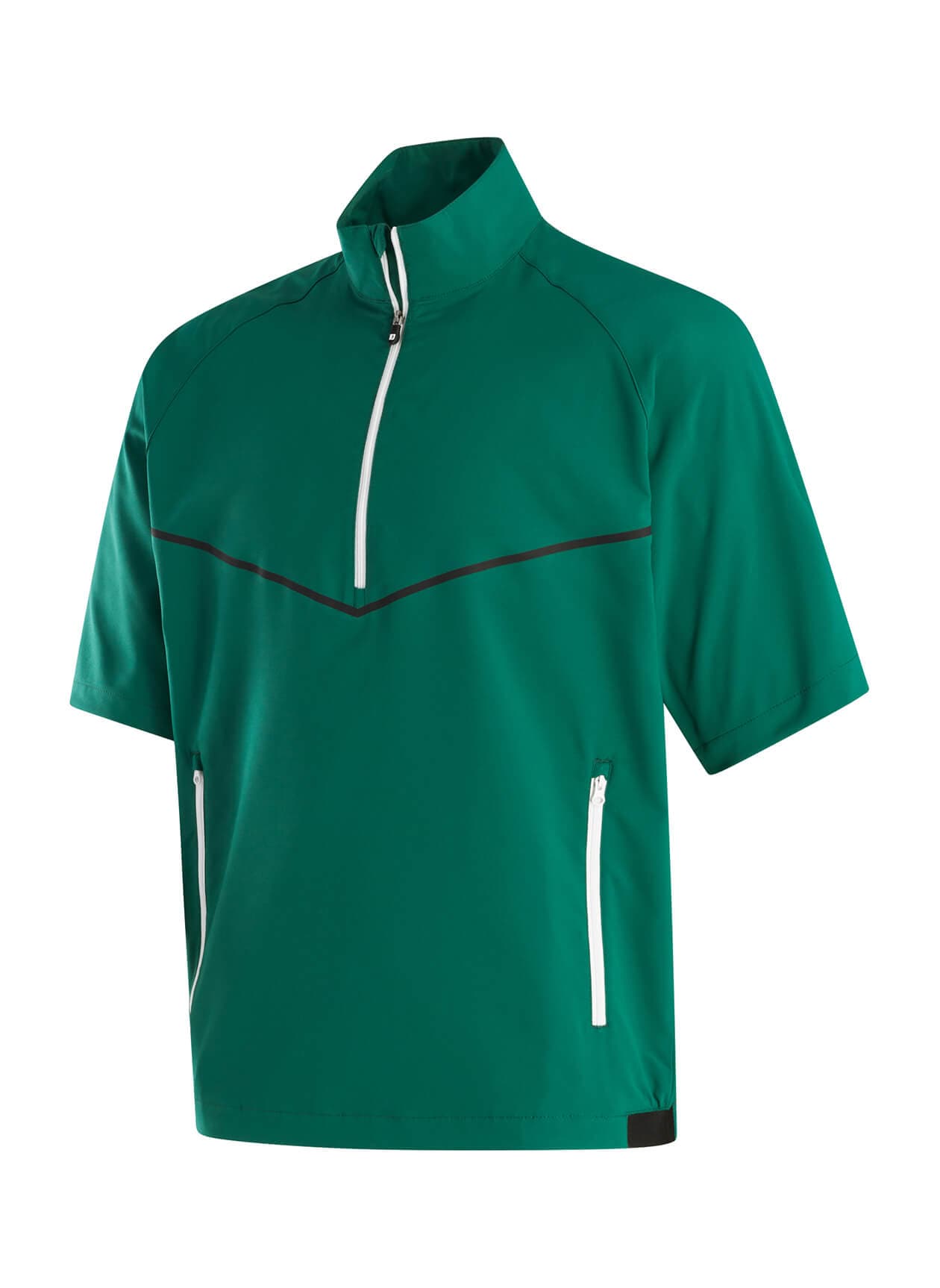 FootJoy Men's Zephyr Short Sleeve Windshirt - Green 3XL