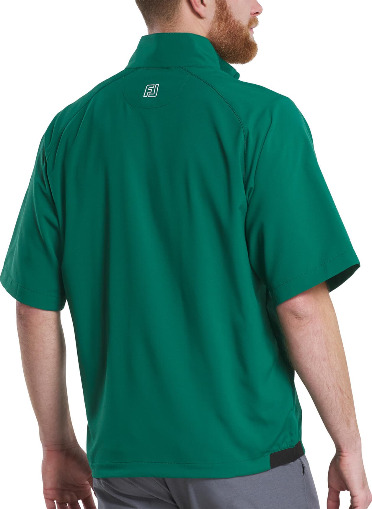 FootJoy Men's Zephyr Short Sleeve Windshirt - Green 3XL