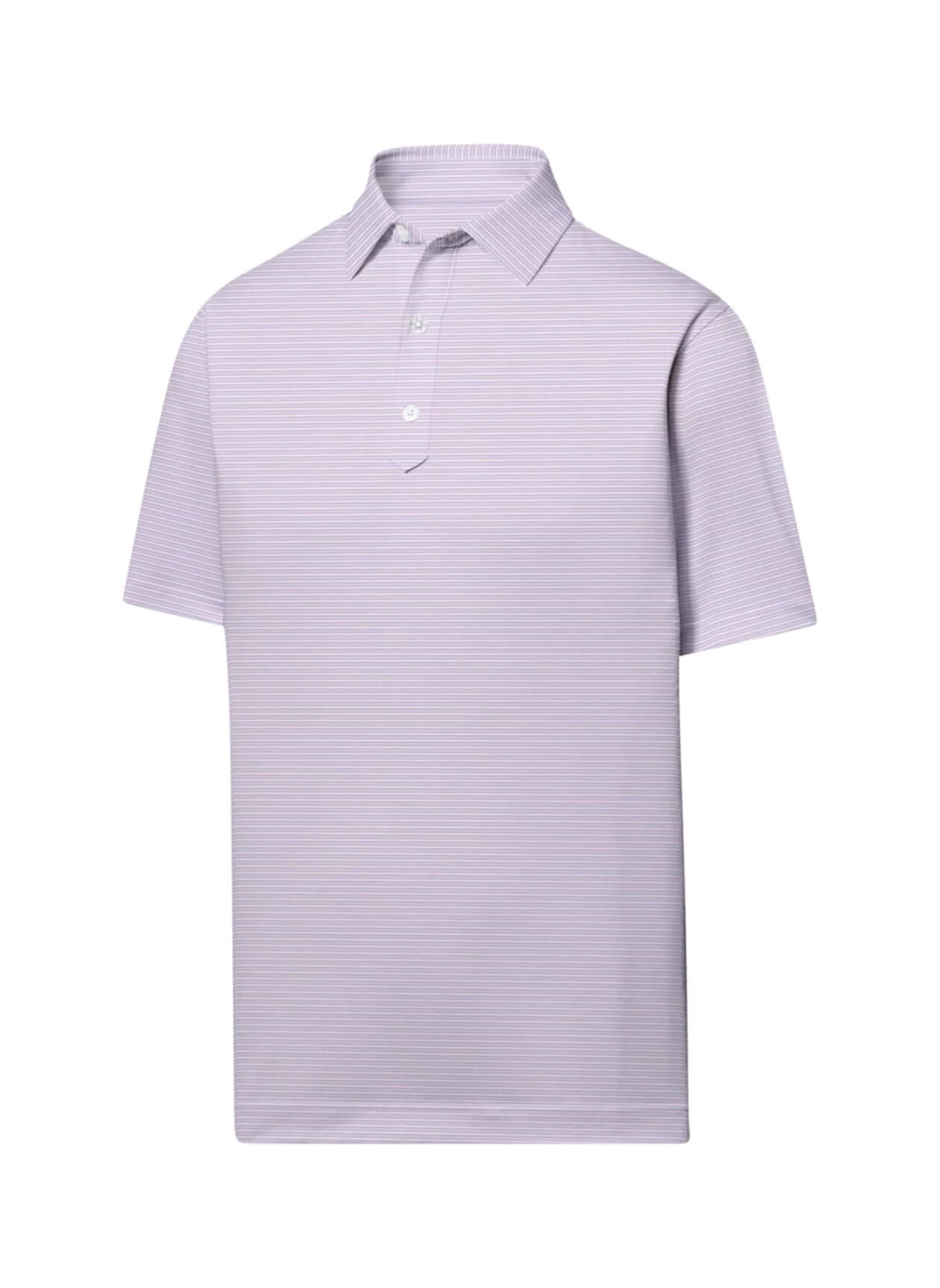 FootJoy Men's Smooth Stripe Polo - Pink 3XL