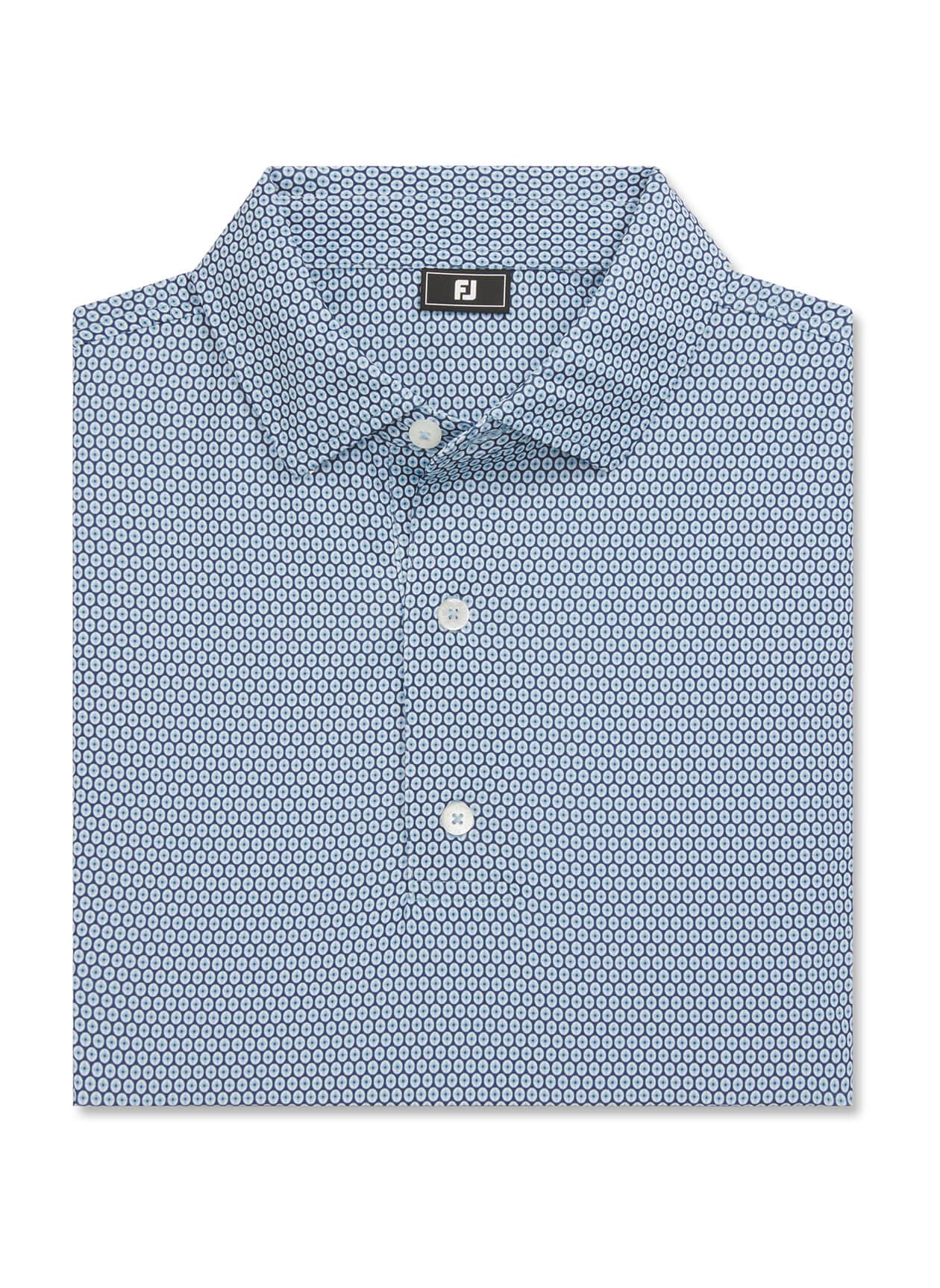 FootJoy Men's Stellar Print Lisle Polo - Navy 3XL