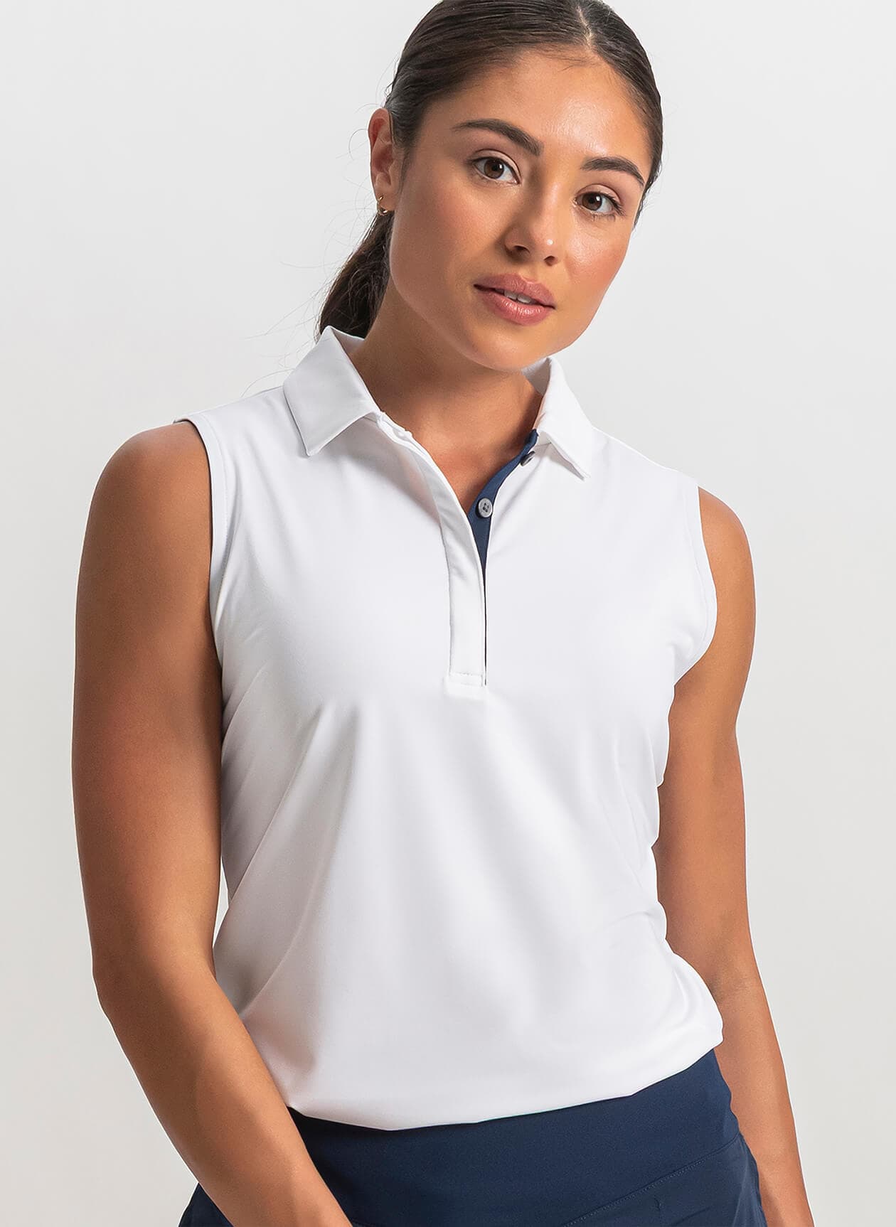 FootJoy Women's Sleeveless Polo - White (38934) LG
