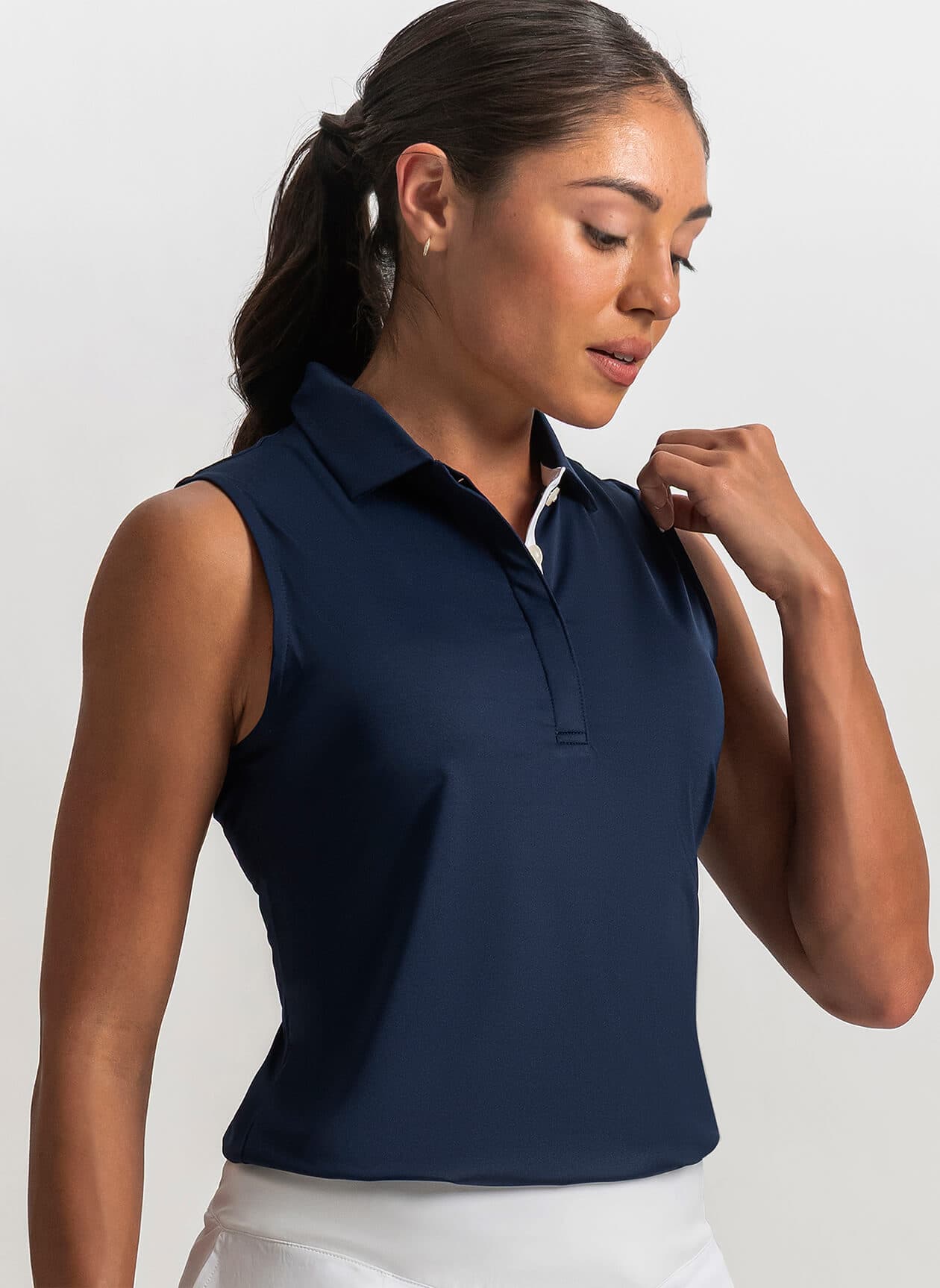 FootJoy Women's Sleeveless Polo - Navy (38936) LG