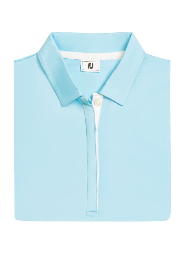 FootJoy Women's Sleeveless Polo - Cyan LG
