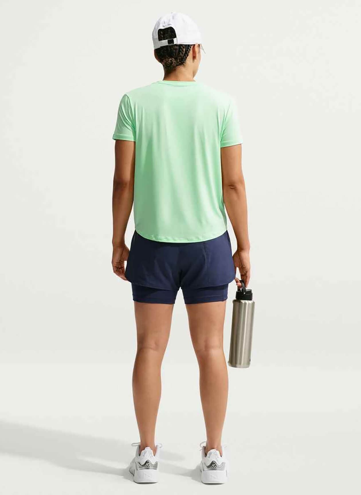 Nike Women's Classic Dri-FIT T-Shirt - Cucumber Calm / White LG