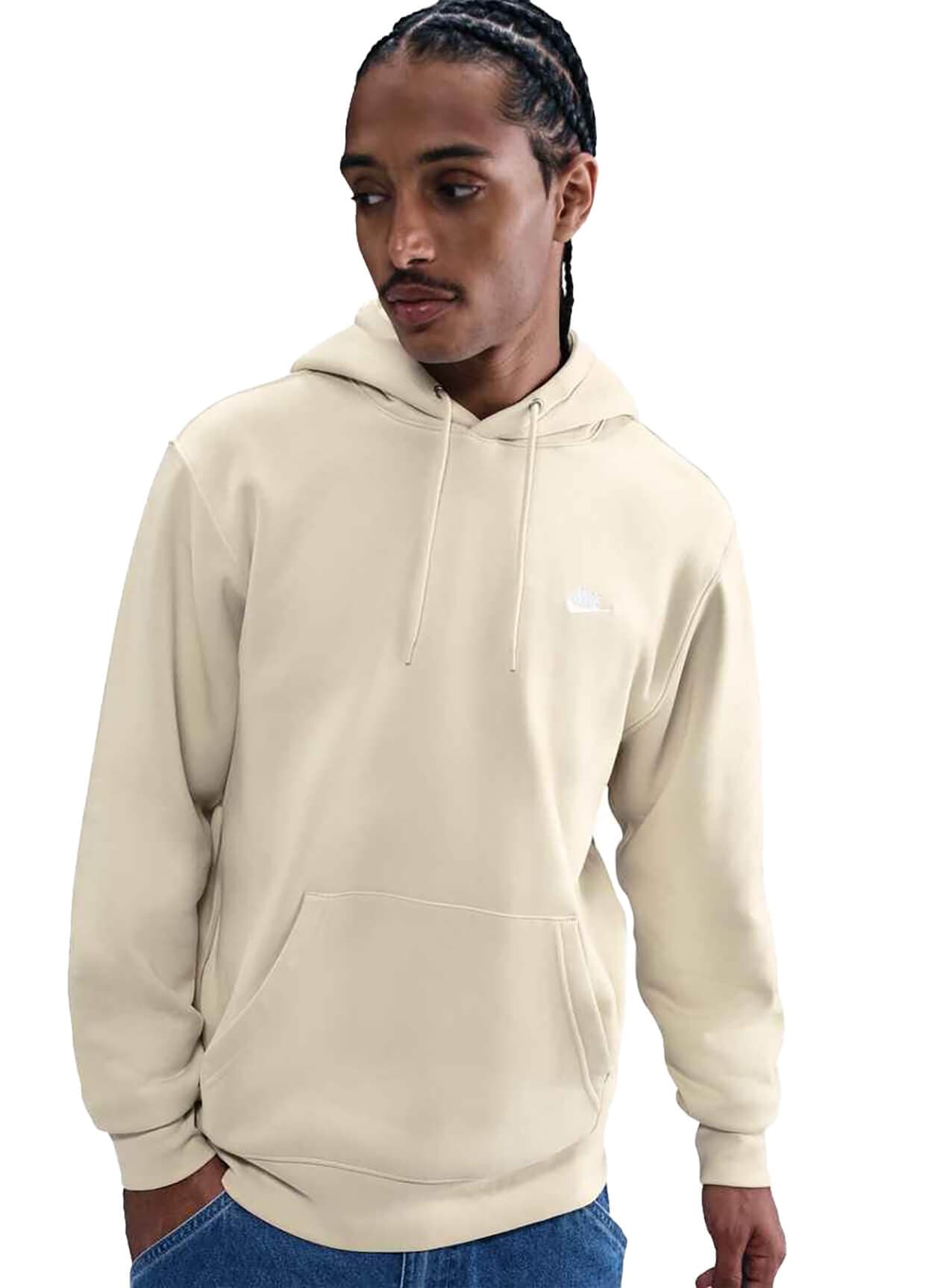 Nike Men's Club Fleece Hoodie FA25 - Light Khaki / White 3XL