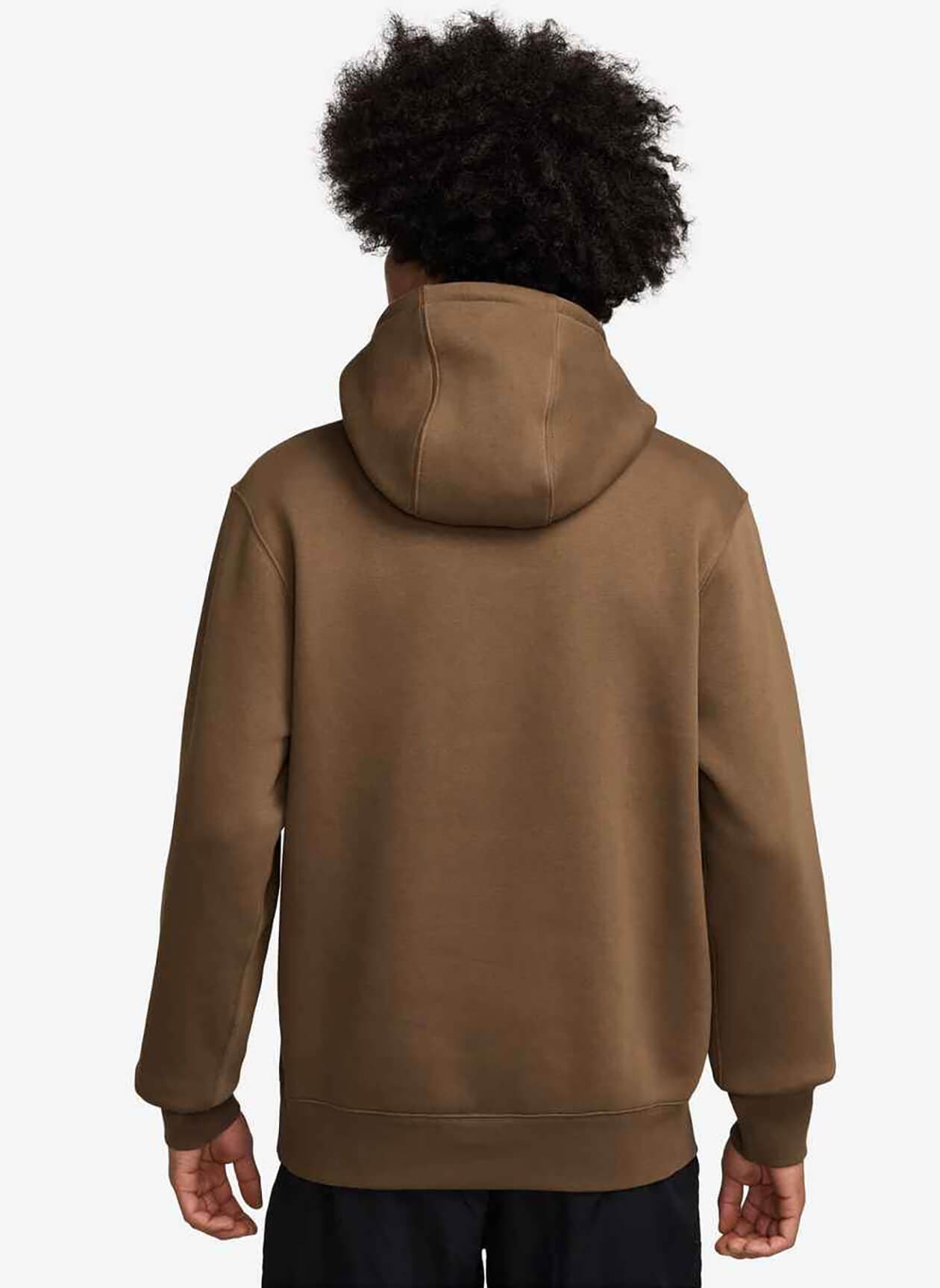 Nike Men's Club Fleece Hoodie FA25 - Mosswood Brown / White 3XL