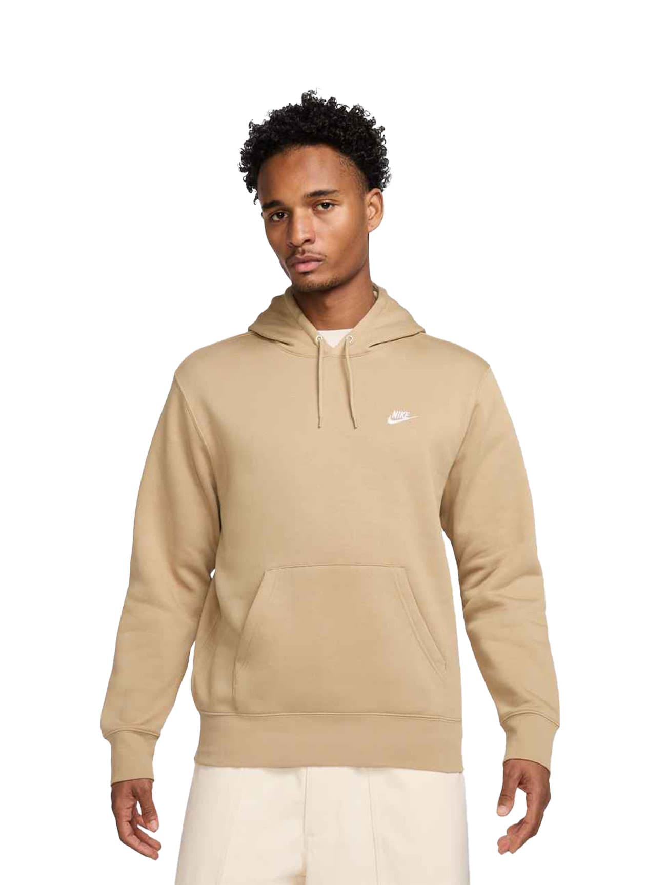 Nike Men's Club Fleece Hoodie FA25 - Parachute Beige / White 3XL