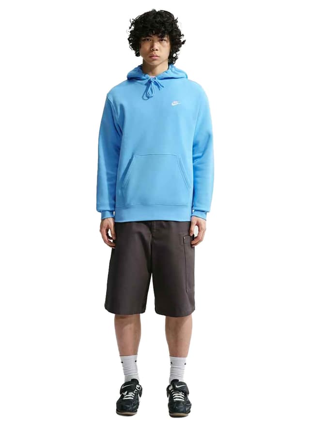 Nike Men's Club Fleece Hoodie FA25 - Football Blue / White 3XL