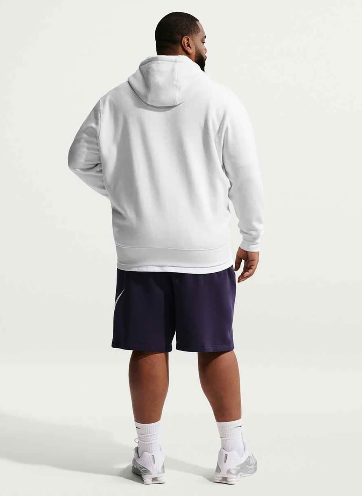 Nike Men's Club Full-Zip Fleece Hoodie - Light Grey 3XL