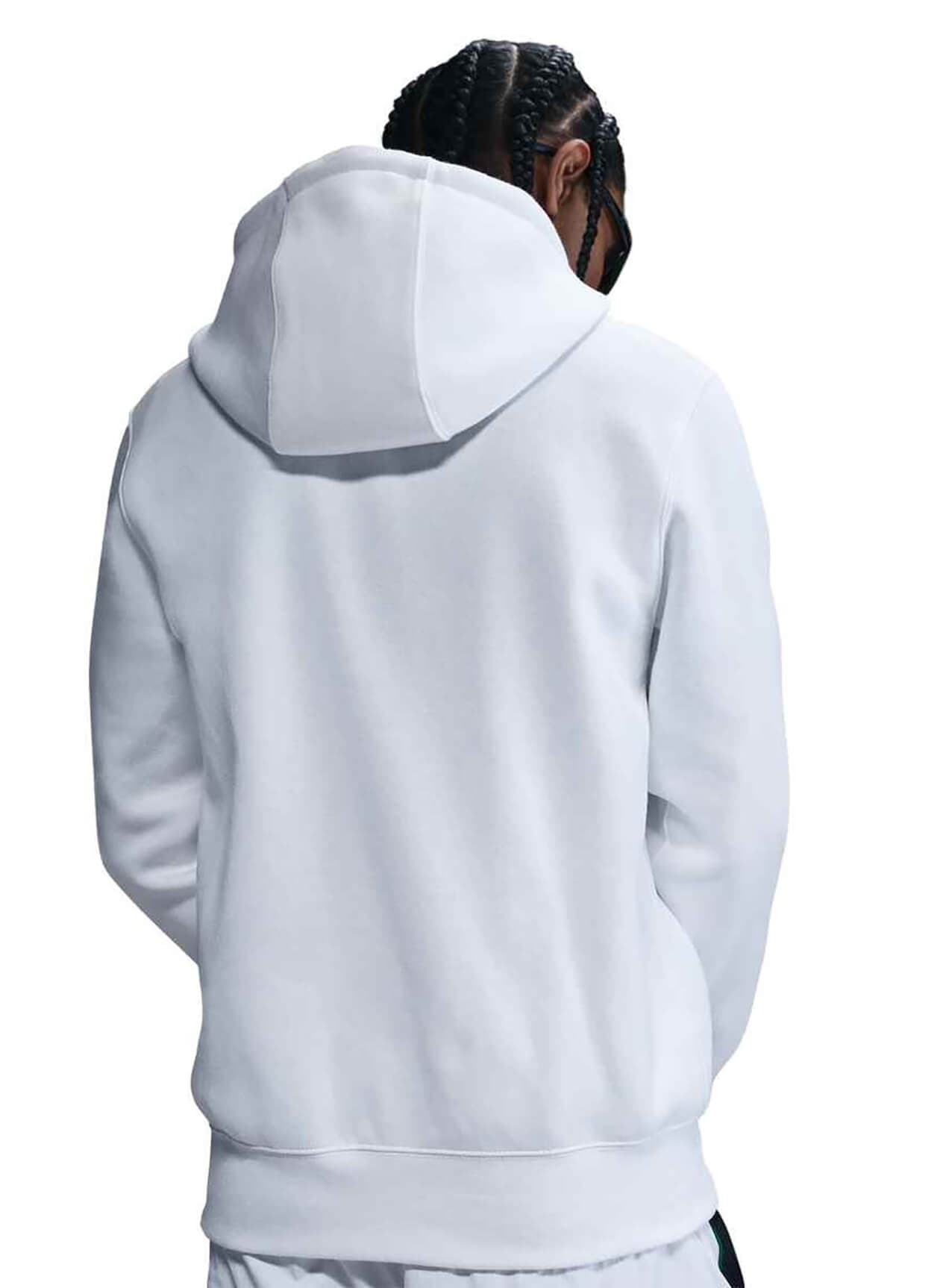 Nike Men's Club Full-Zip Fleece Hoodie - White 3XL