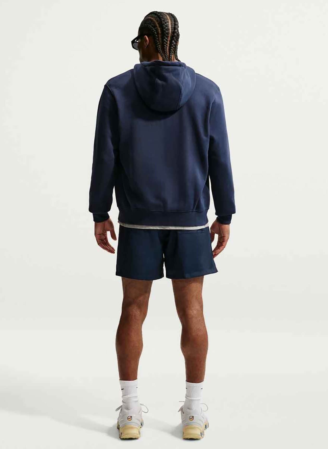 Nike Men's Club Full-Zip Fleece Hoodie - Navy 3XL