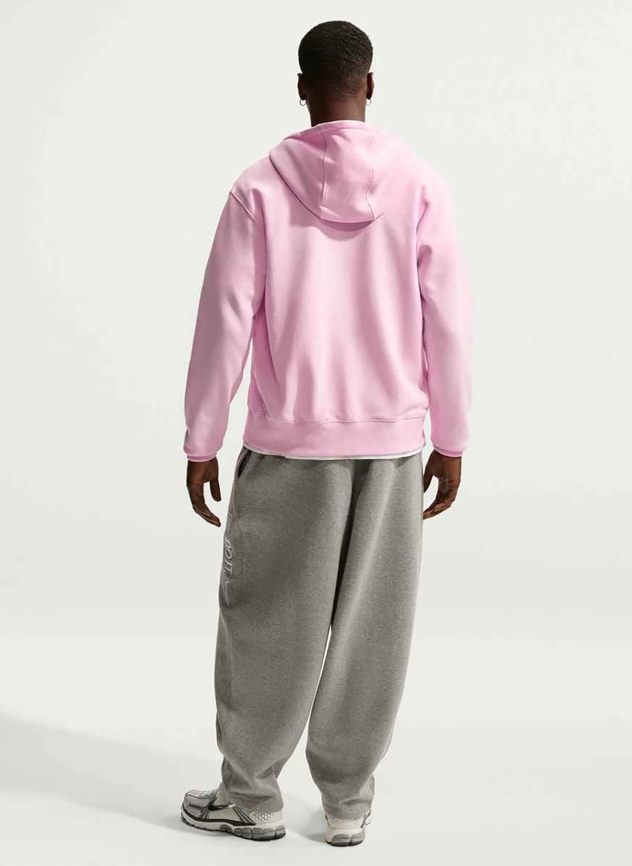 Nike Men's Club Full-Zip Fleece Hoodie - Pink 3XL