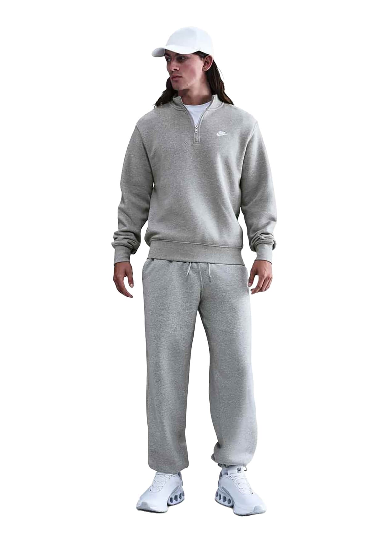 Nike Men's Sportswear Club Half-Zip - Dark Grey 3XL