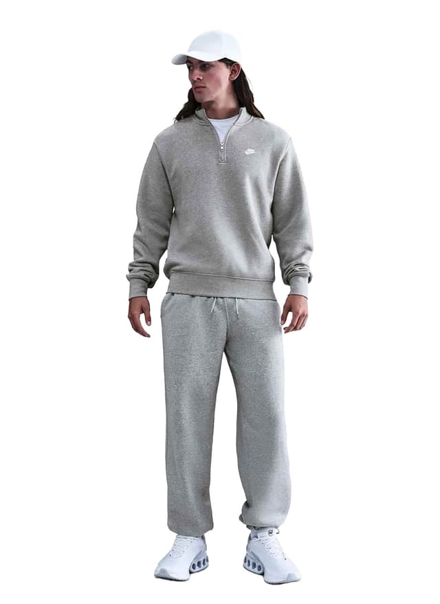 Nike Men's Sportswear Club Half-Zip - Dark Grey 3XL