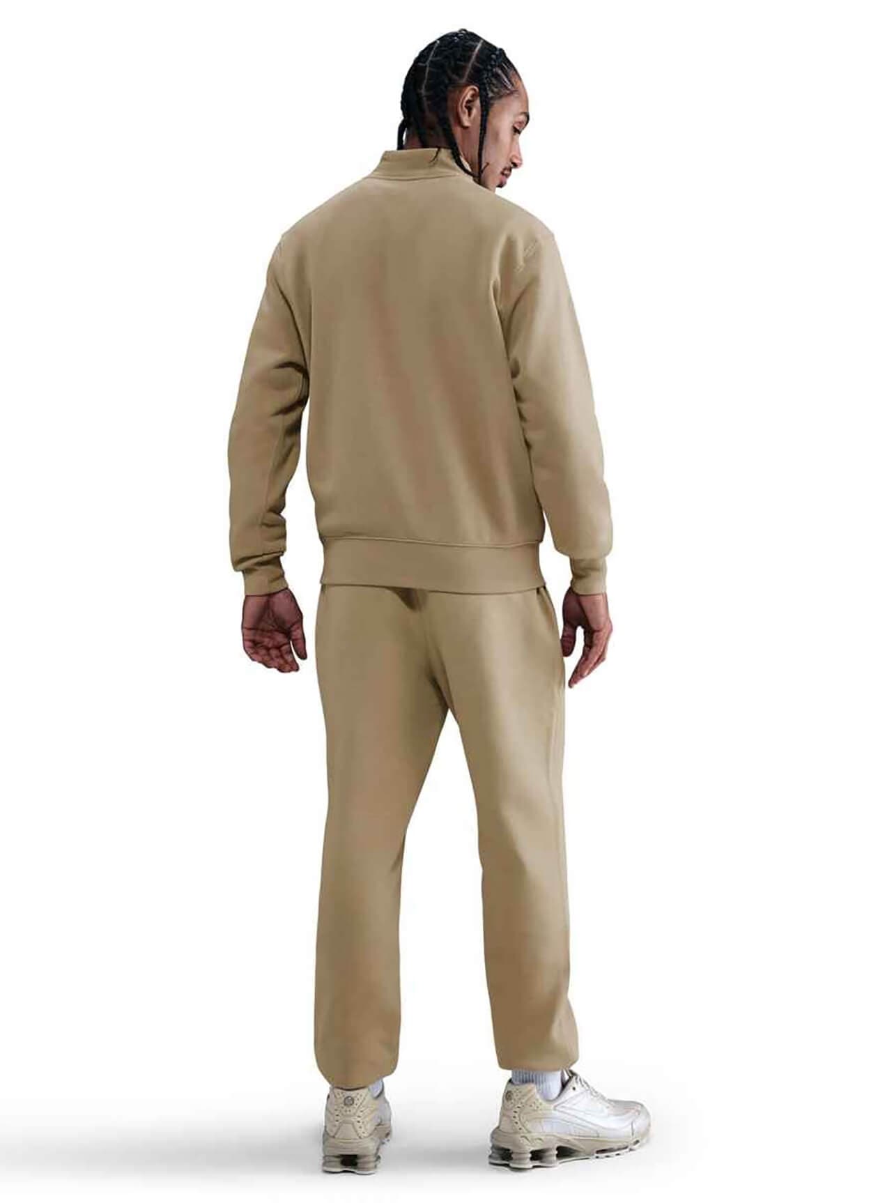 Nike Men's Sportswear Club Half-Zip - Brown 3XL
