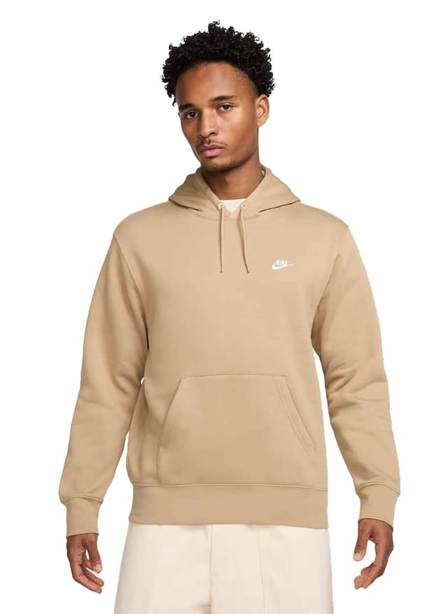 Nike Men's Club Fleece Sweatshirt - Parachute Beige / White 3XL