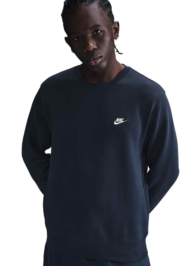 Nike Men's Club Fleece Sweatshirt - Navy 3XL