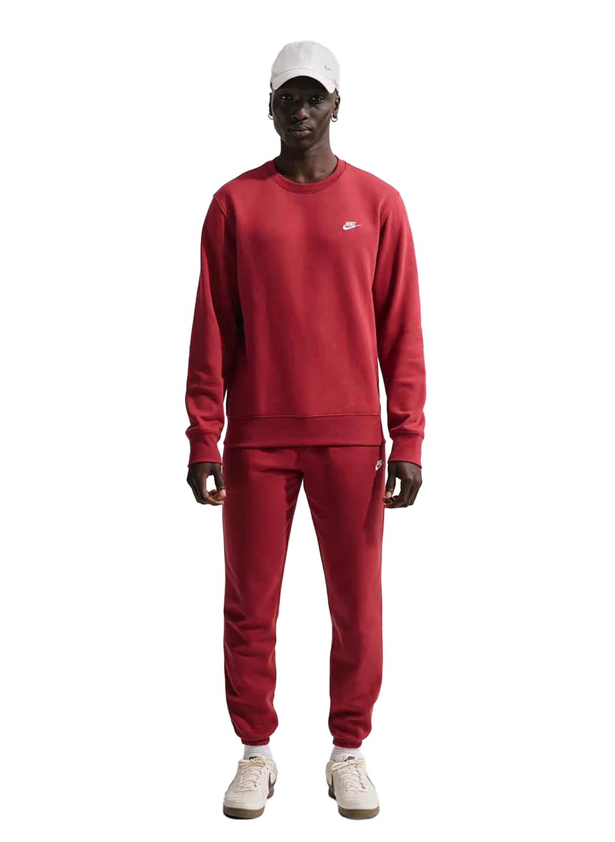 Nike Men's Club Fleece Sweatshirt - Red 3XL