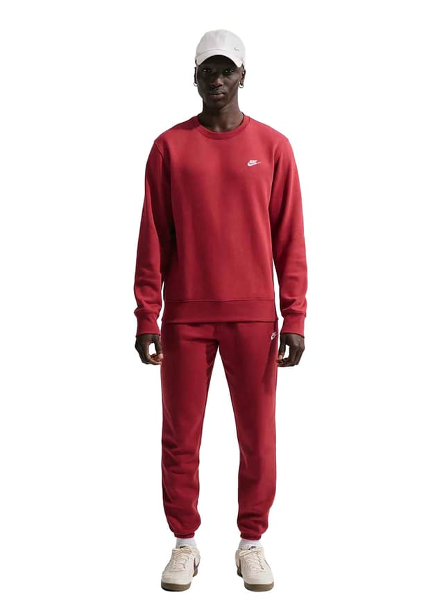 Nike Men's Club Fleece Sweatshirt - Red 3XL