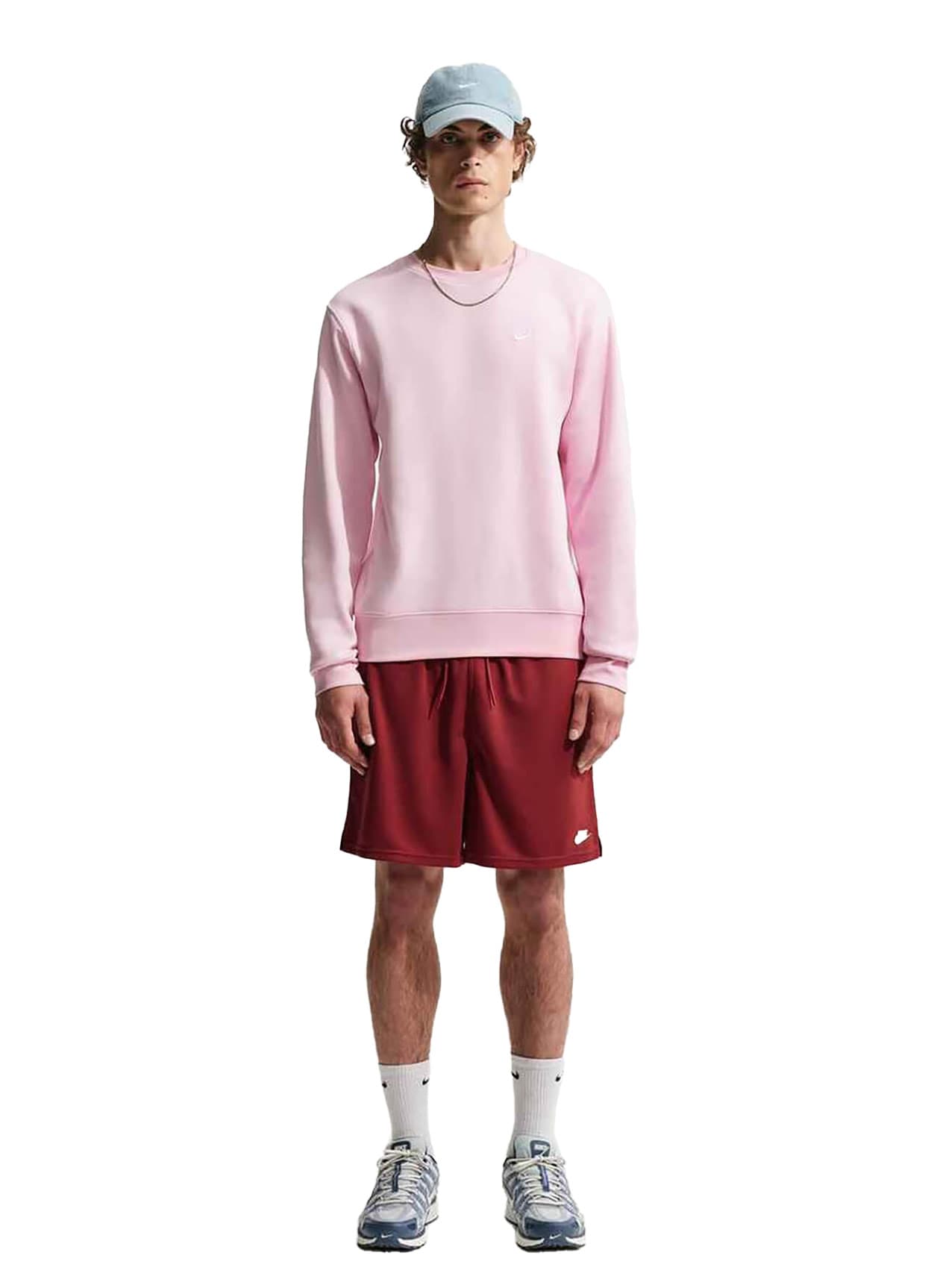 Nike Men's Club Fleece Sweatshirt - Pink 3XL