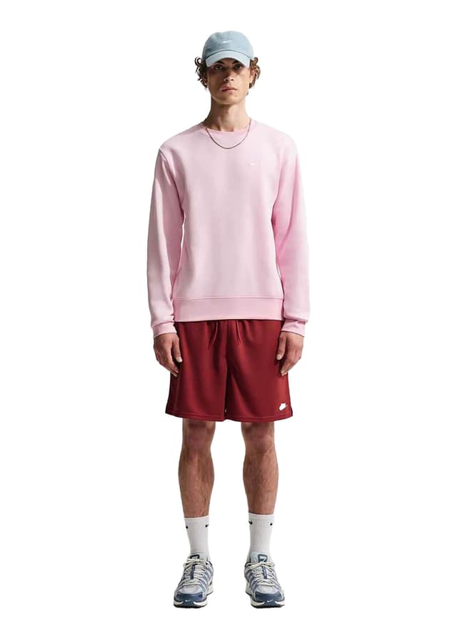 Nike Men's Club Fleece Sweatshirt - Pink 3XL