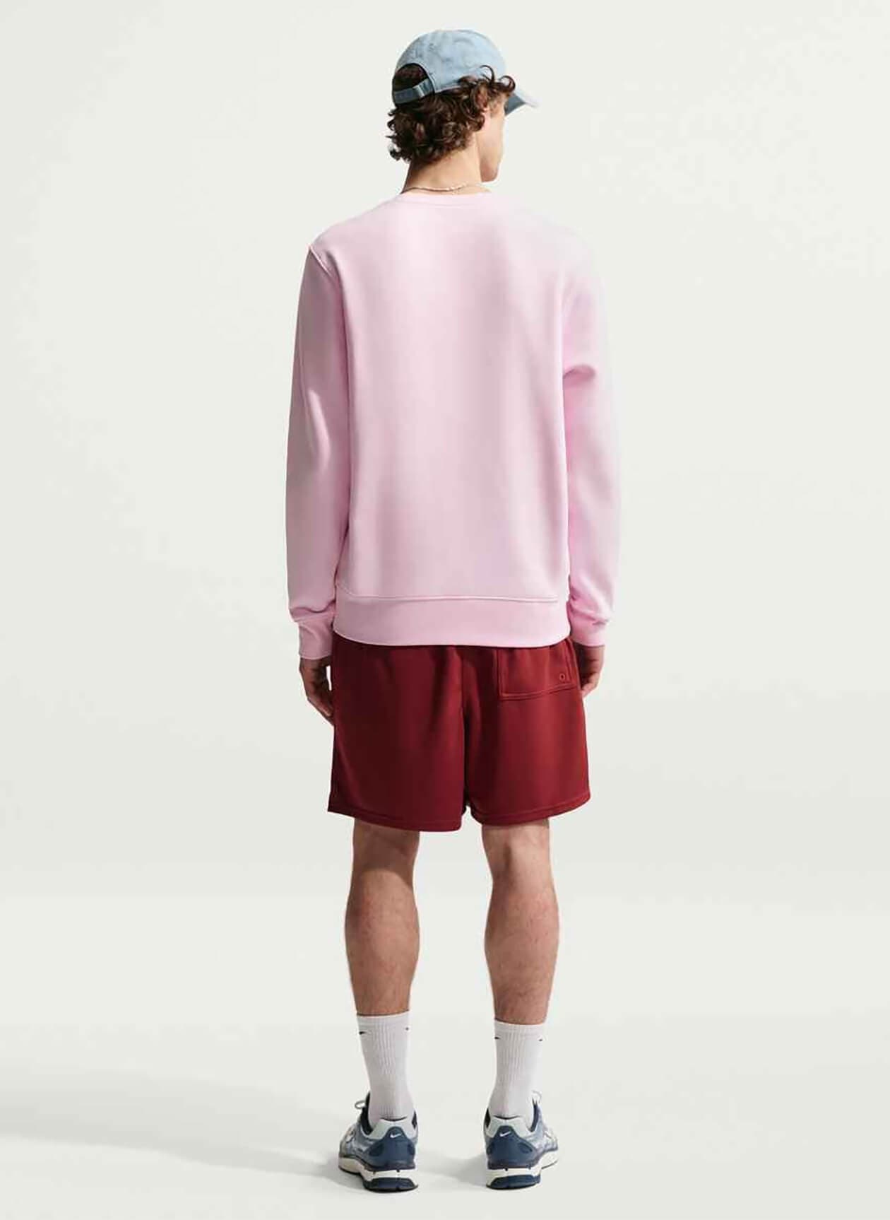 Nike Men's Club Fleece Sweatshirt - Pink 3XL