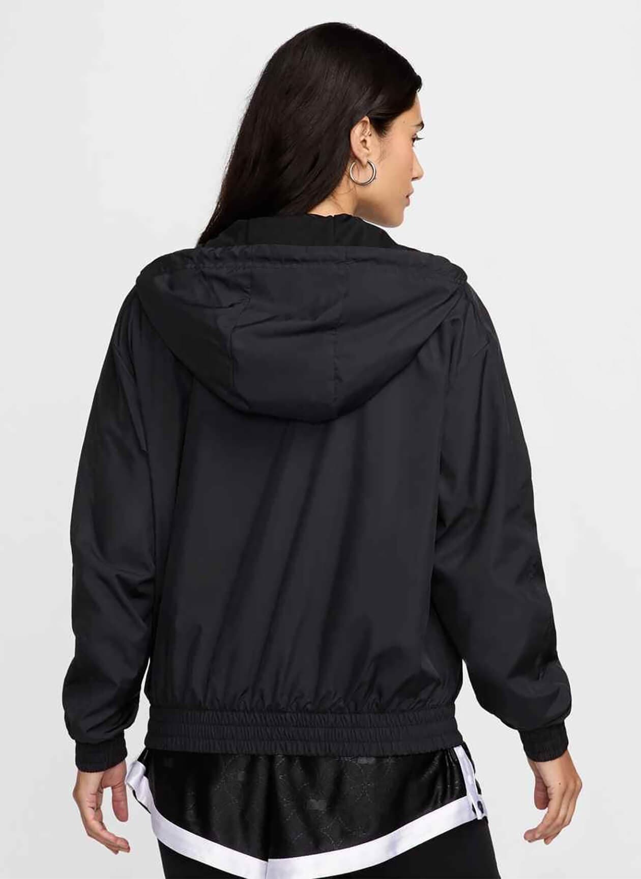 Nike Women's Loose UV Hooded Jacket - Black LG