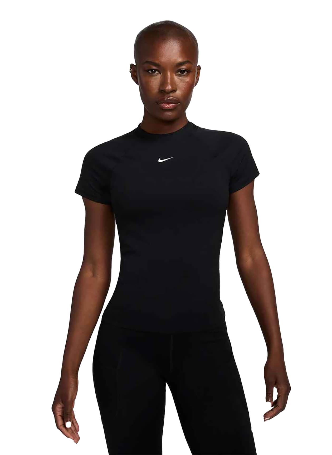 Nike Women's Pro Dri-FIT T-Shirt FA25 - Black LG