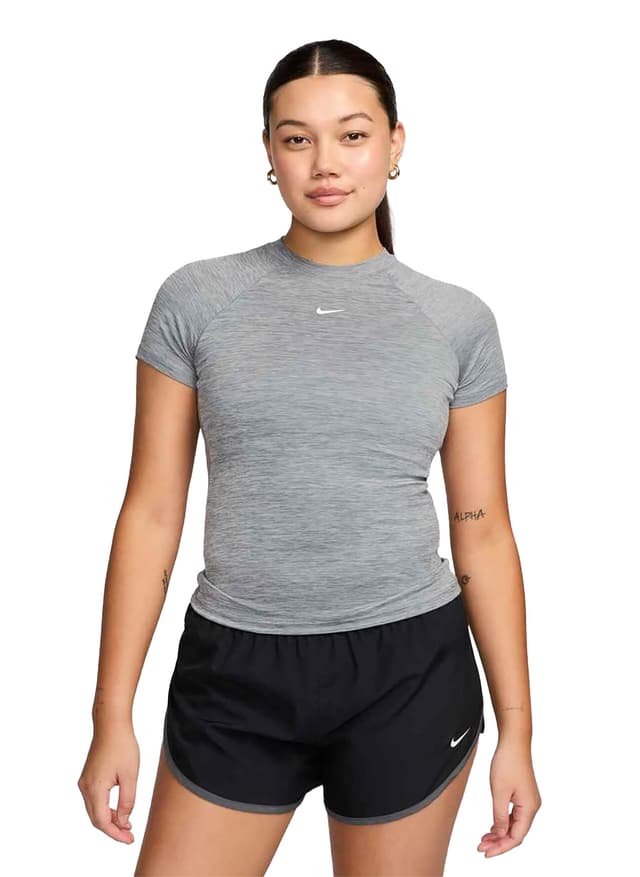 Nike Women's Pro Dri-FIT T-Shirt FA25 - Light Grey LG