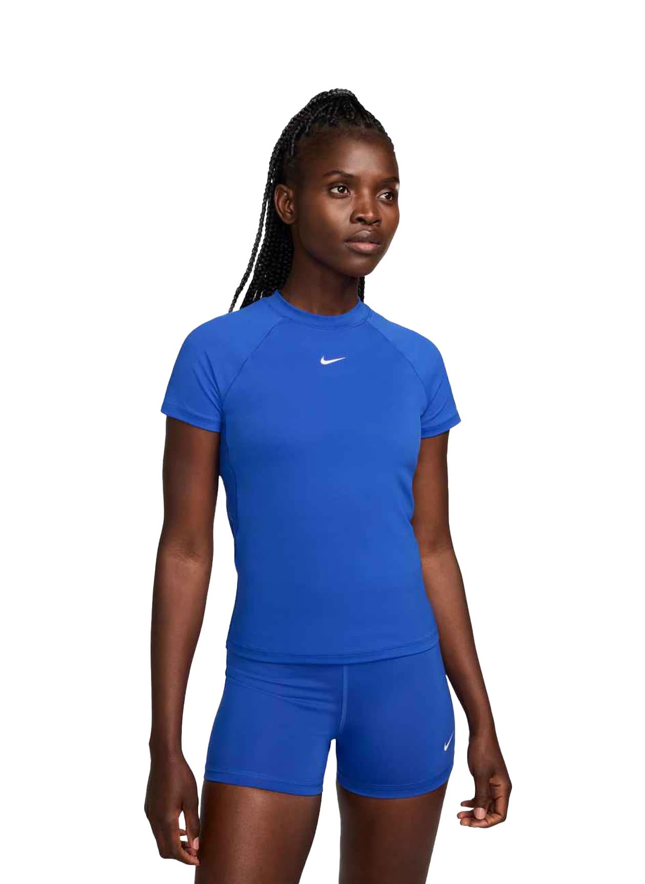Nike Women's Pro Dri-FIT T-Shirt FA25 - Hyper Royal / White (405) LG