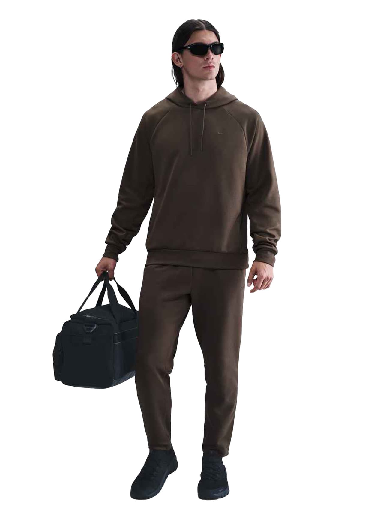 Nike Men's Dri-FIT UV Pullover Performance Hoodie - Baroque Brown 3XL