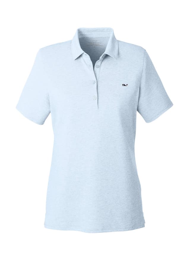 Vineyard Vines Women's Edgartown Pique Polo - Jake Blue LG