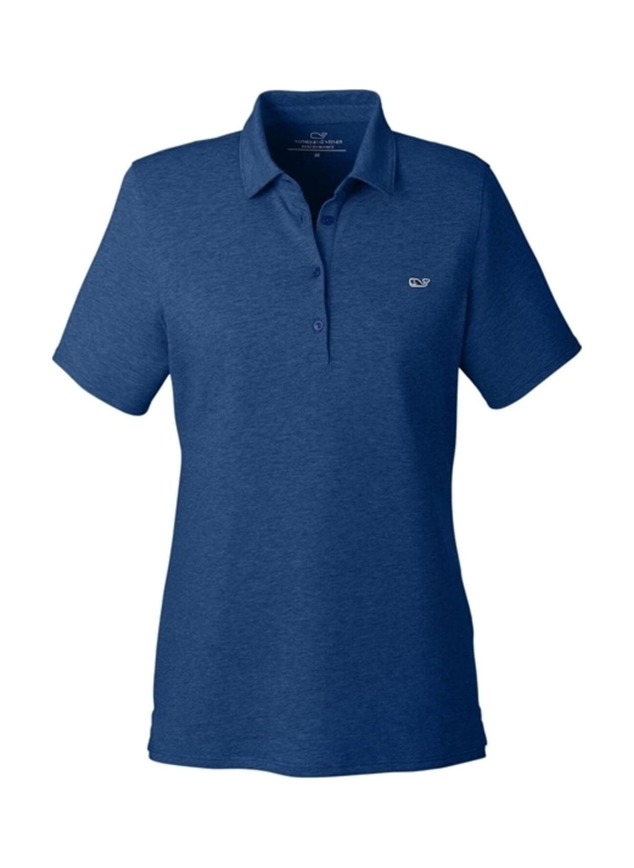 Vineyard Vines Women's Edgartown Pique Polo - Blue,Navy LG