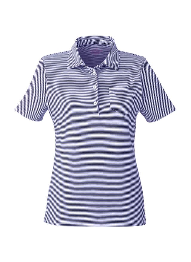 Vineyard Vines Women's Fanshell Polo - Blue LG