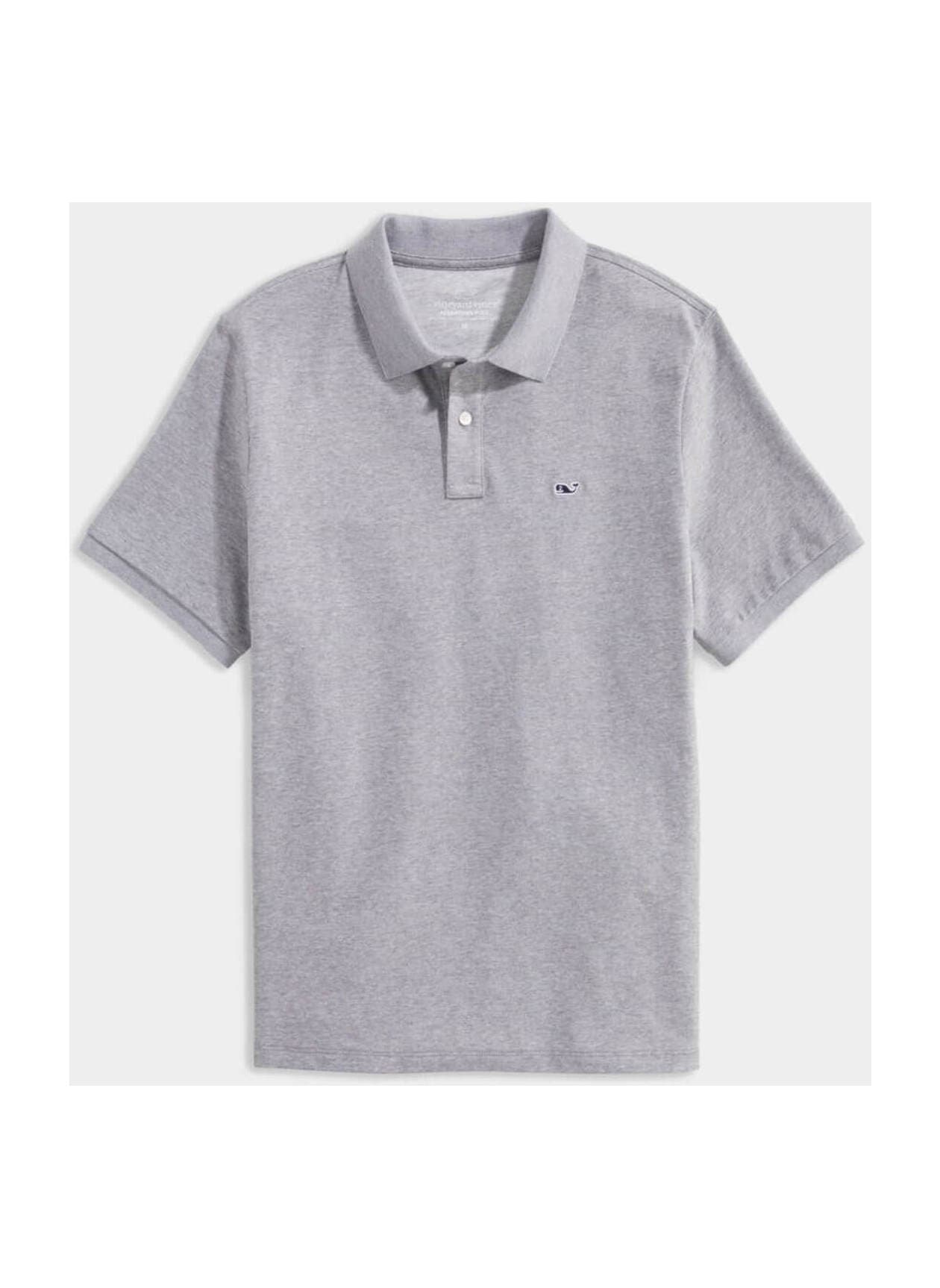 Vineyard Vines Men's Pique Edgartown Polo - Blue,Light Grey LG