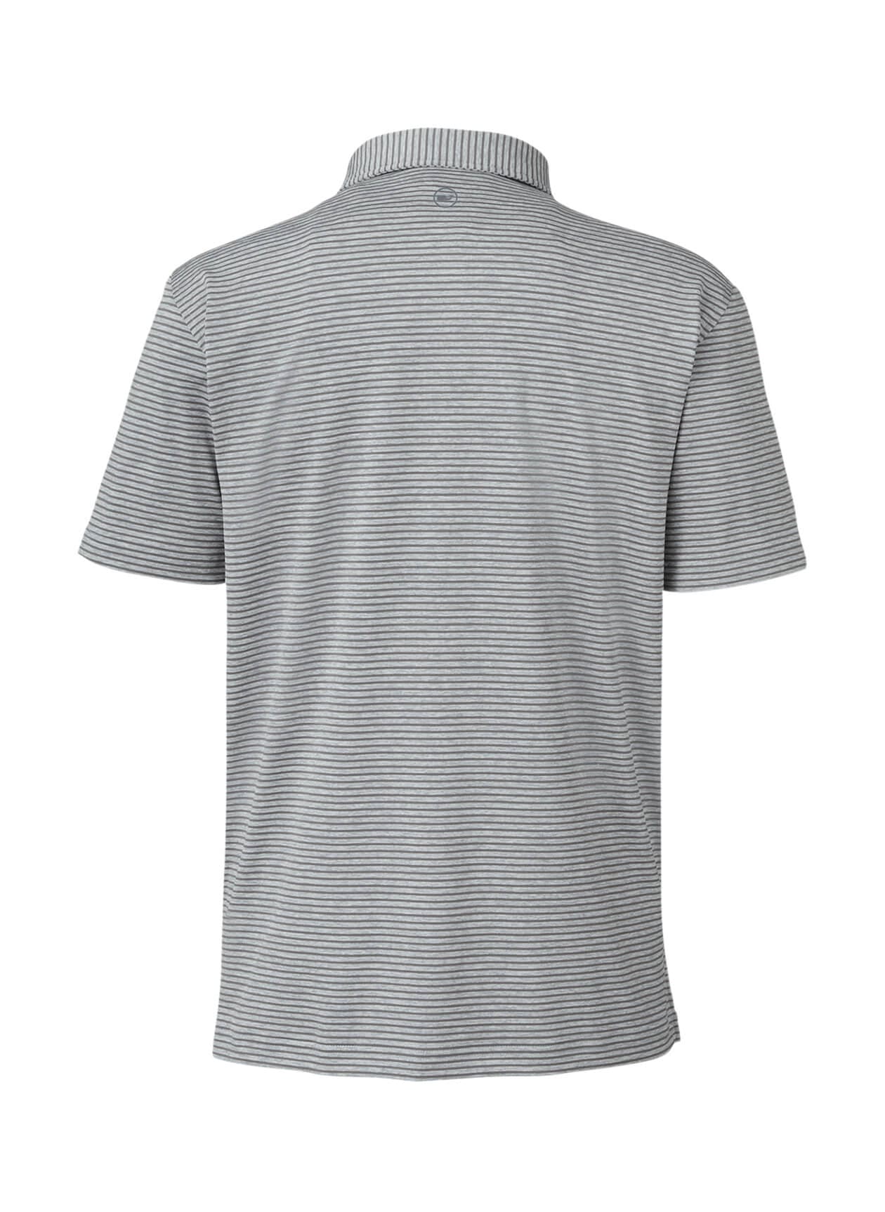 Vineyard Vines Men's Bradley Stripe Sankaty Polo - Dark Grey LG