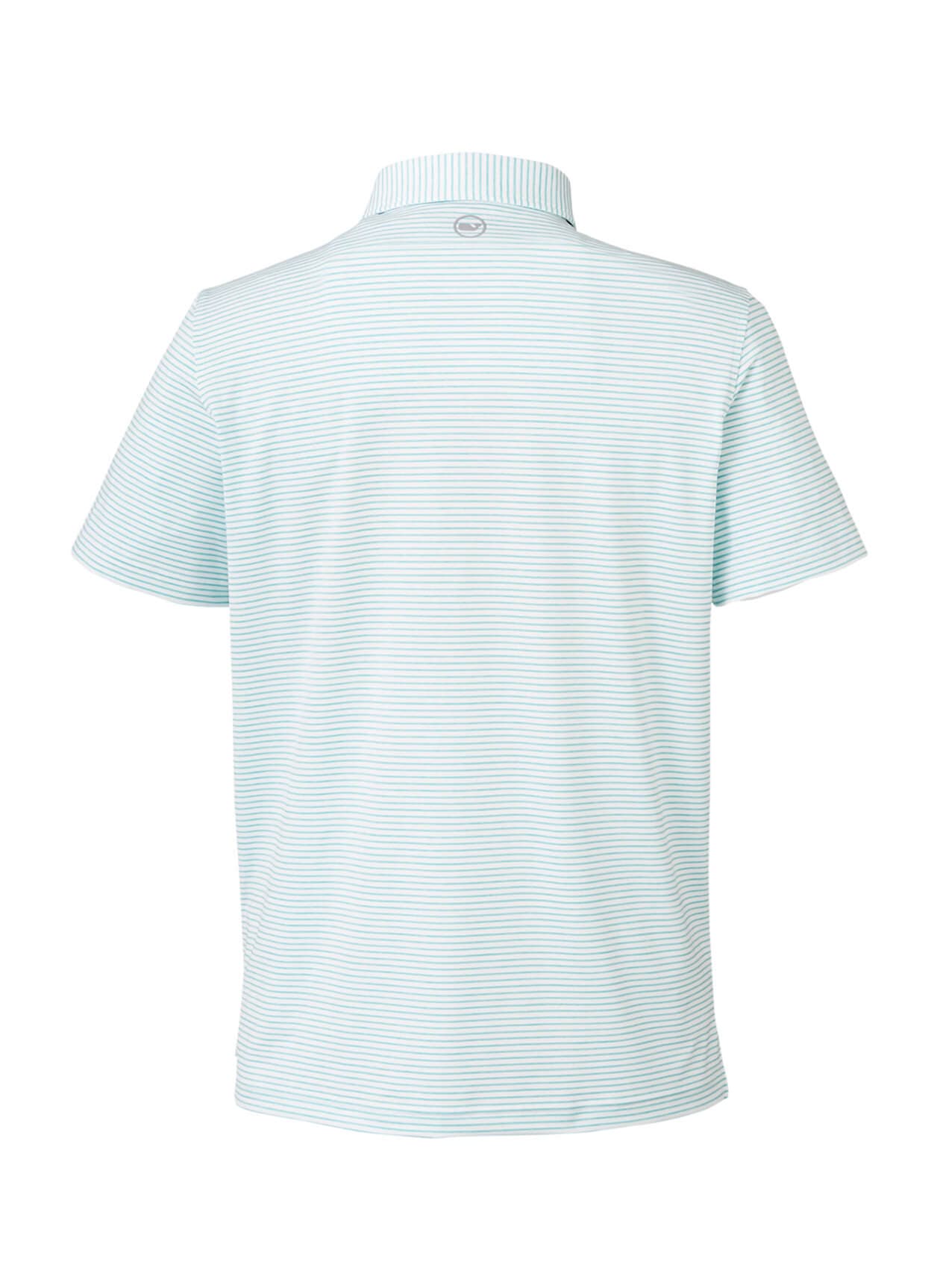 Vineyard Vines Men's Bradley Stripe Sankaty Polo - Cyan LG