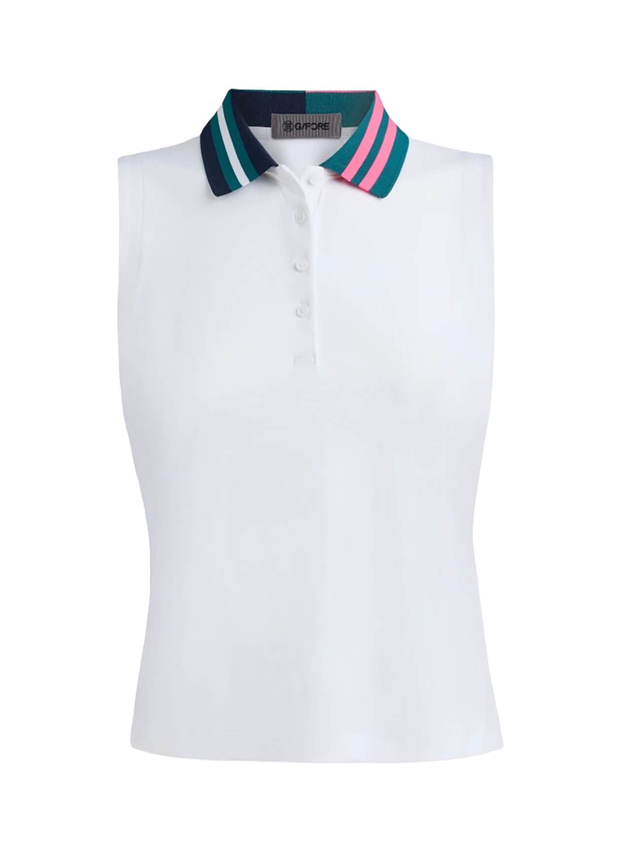 G/FORE Women's Stretch Nylon Interlock Sleeveless Polo