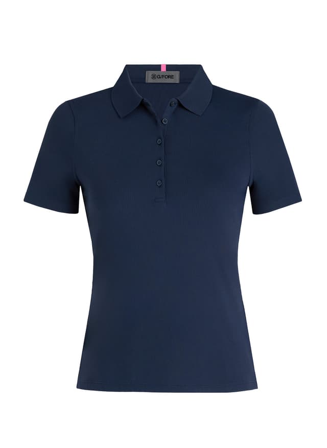 G/FORE	 Women's Tech Nylon Rib Polo - Navy LG