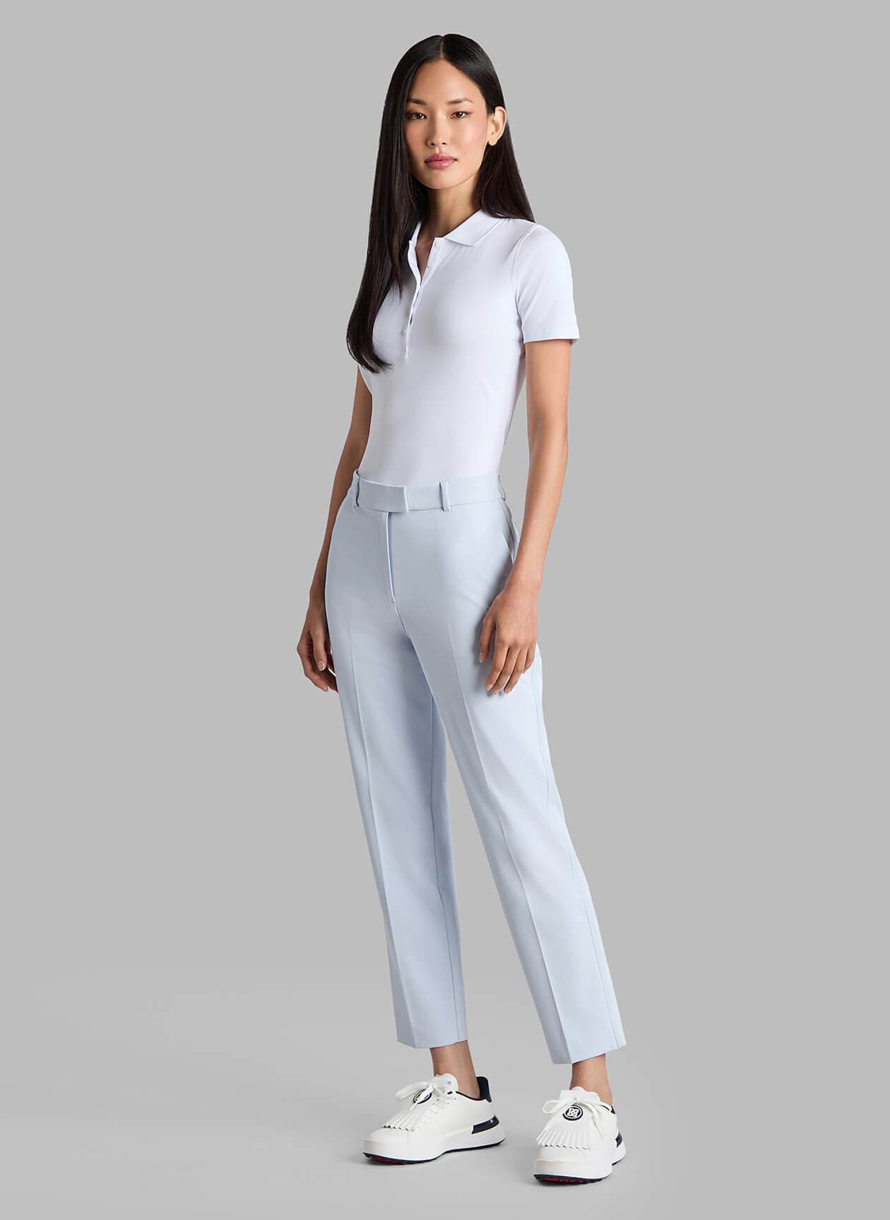 G/FORE	 Women's Tech Rib Nylon Polo - White LG