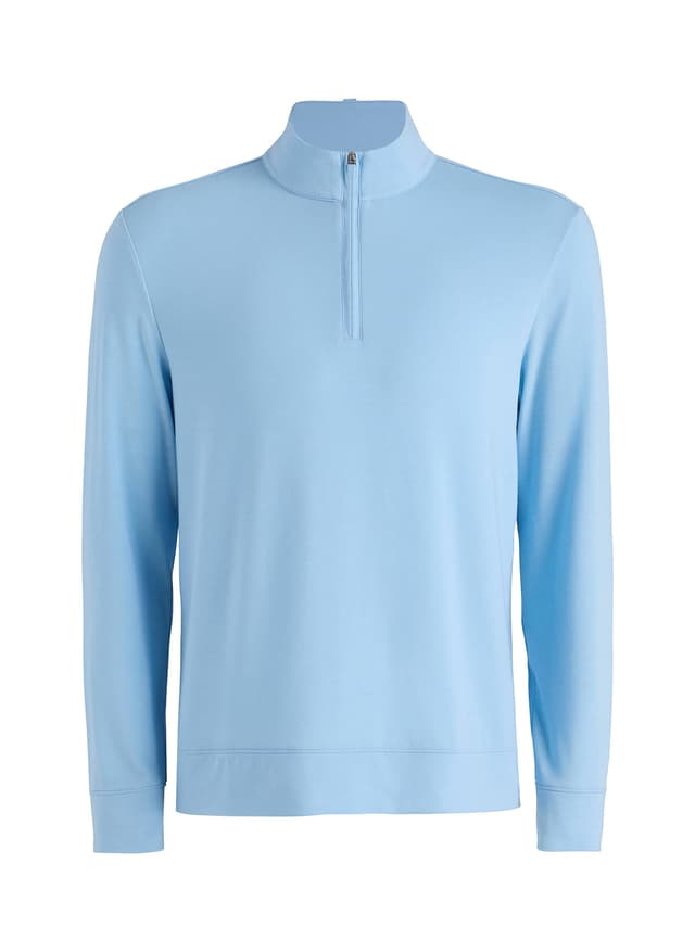 G/FORE	 Men's Luxe Mid Quarter-Zip - Cyan 3XL