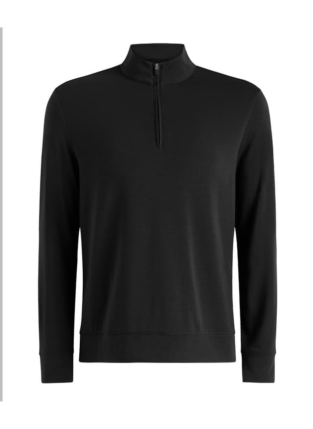 G/FORE	 Men's Luxe Mid Quarter-Zip - Black 3XL