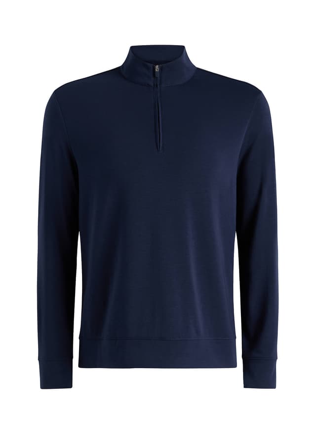 G/FORE	 Men's Luxe Mid Quarter-Zip - Navy 3XL