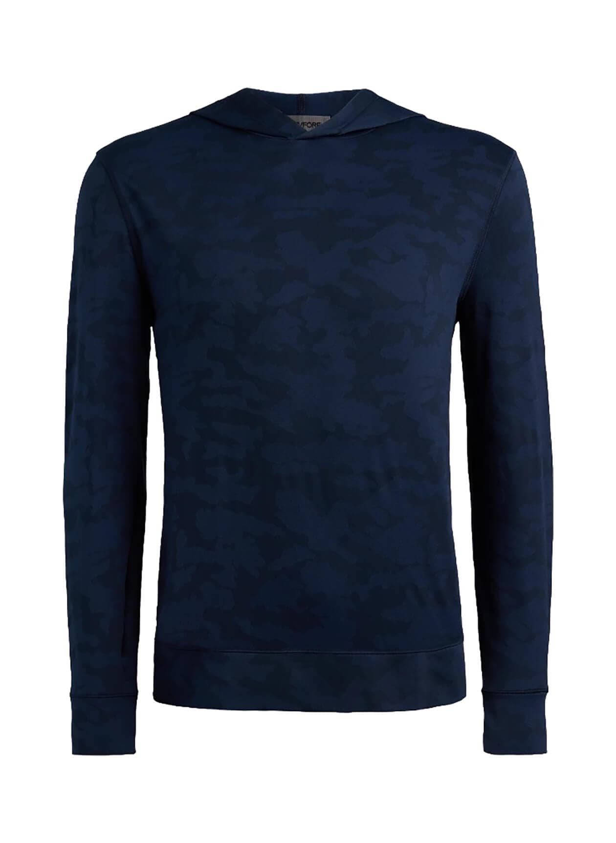 G/FORE Men's Camo Jacquard Jersey Hoodie