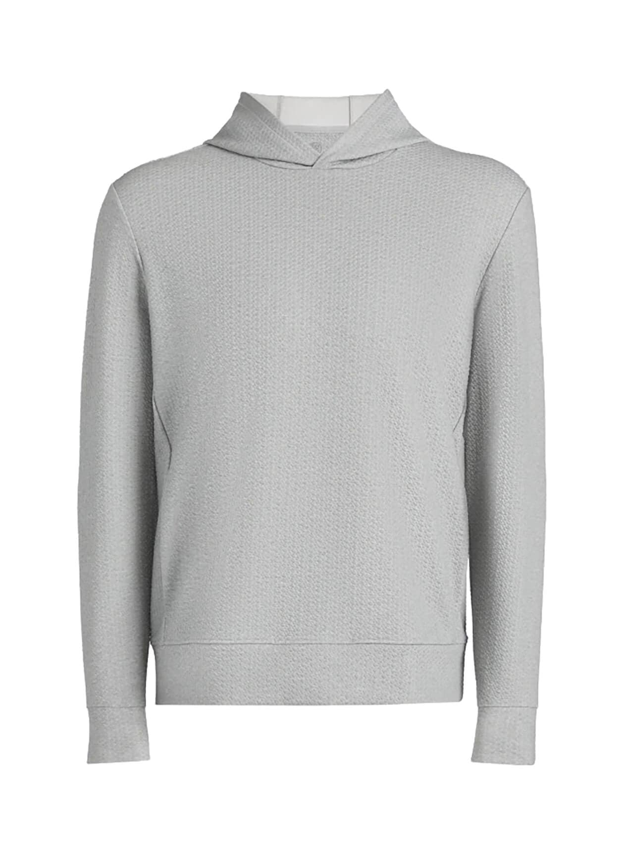G/FORE Men's Pebble Quilted Hoodie - Light Grey LG