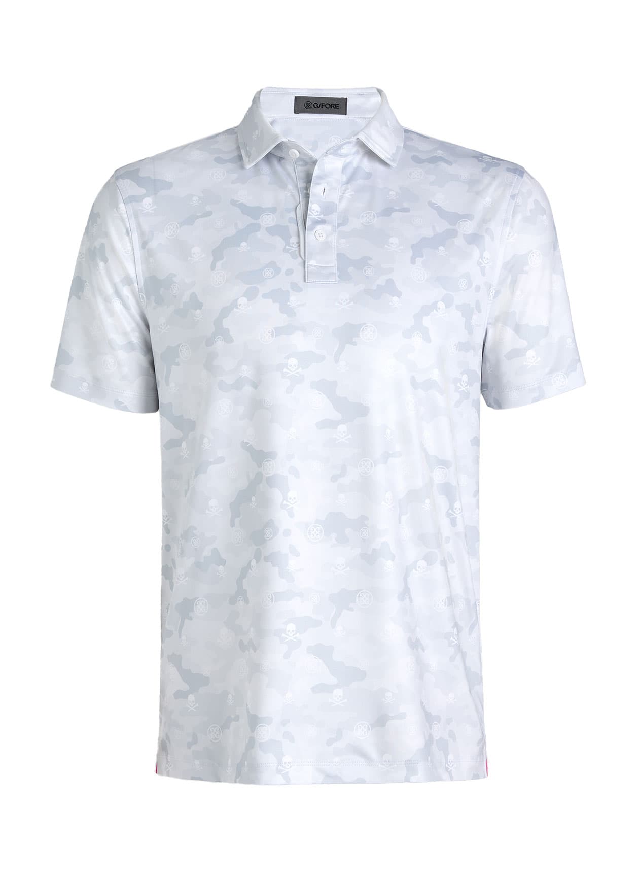 G/FORE Men's Icon Camo Tech Stretch Jersey Polo - White 3XL